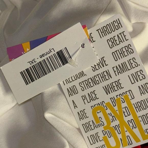 LuLaRoe Lynnae black Long Sleeve Top plus size 3X tee 24 - Picture 5 of 5